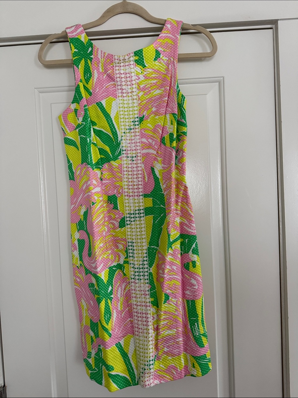 Lilly Pulitzer for Target Pink & Green Tropical Print Mini Dress